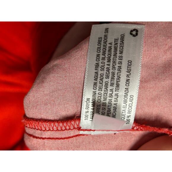 Ava‎ & Vic Bird of Paradise Plus Size 2X Red Summer Dress Spaghetti Straps - Picture 8 of 10